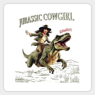 Jurassic Cowgirl Magnet